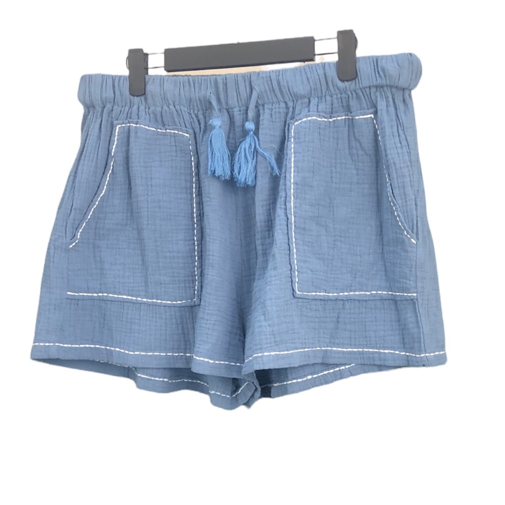 7 For All Mankind Blue Women's Shorts